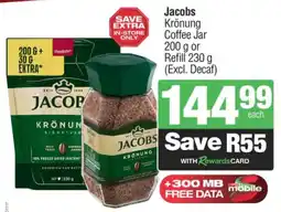 Spar Jacobs Krönung Coffee Jar or Refill offer