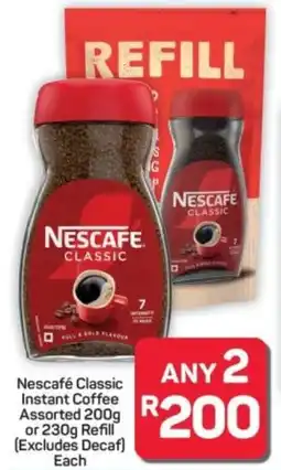 Pick n Pay Hypermarket Nescafé Classic Instant Coffee Assorted or Refill offer