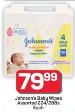 Pick n Pay Hypermarket Johnson's Baby Wipes Assorted offer