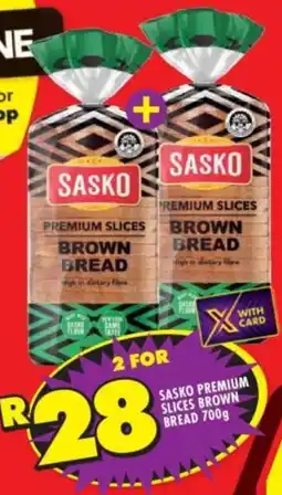 Shoprite Sasko premium slices brown bread offer