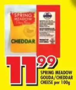 Shoprite Spring meadow gouda/ cheddar cheese offer