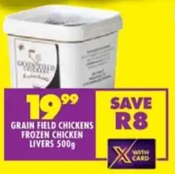 Grain field chickens frozen chicken livers