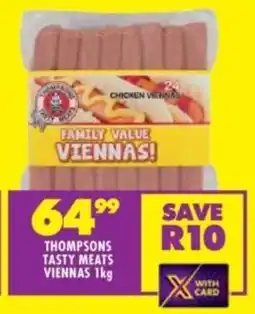 Shoprite Thompsons tasty meats viennas offer