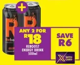 Shoprite Reboost energy drink offer