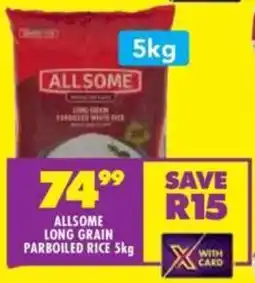 Shoprite Allsome long grain parboiled rice offer