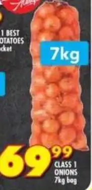 Shoprite Class 1 onions offer