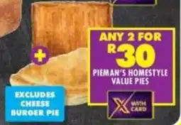Shoprite Pieman's homestyle value pies offer
