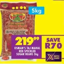 Shoprite Osman's taj mahal red speckled sugar beans offer