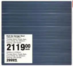 Build It Roll-Up Garage Door offer