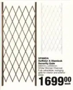 XPANDA Saftidor A Slamlock Security Gate
