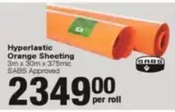 Build It Hyperlastic Orange Sheeting offer