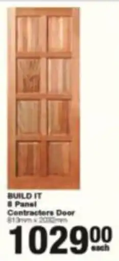 Build It BUILD IT 8 Panel Contractors Door offer