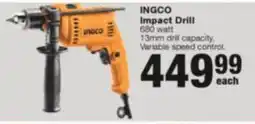 Build It INGCO Impact Drill offer