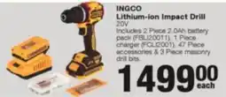 Build It INGCO Lithium-ion Impact Drill offer