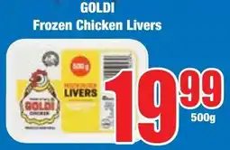 Boxer Superstores GOLDI Frozen Chicken Livers offer