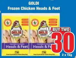 Boxer Superstores GOLDI Frozen Chicken Heads & Feet offer