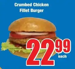Boxer Superstores Crumbed Chicken Fillet Burger offer