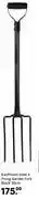 Leroy Merlin Kaufmann Steel 4 Prong Garden Fork Black 30cm offer