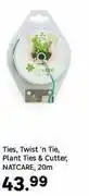 Leroy Merlin Natcare 20cm Ties, Twist n Tie, Plant Ties & Cutter offer