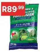 Leroy Merlin Lawn & Foliage Fertilizer 7:1:3-10Kg offer