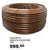 Leroy Merlin Spec Toro Drip PC 16mm, 2.4L/H, 33cm 50M offer