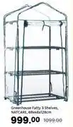 Leroy Merlin Natcare Greenhouse Fatty 3 Shelves 69 x 48 x 128cm offer