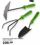 Leroy Merlin Geolia Set Of 3 Trowel/Hoe/Cultivator Hand Tool offer