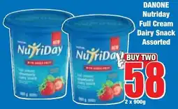 Boxer Superstores DANONE Nutriday Full Cream Dairy Snack Assorted offer