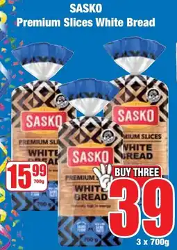 Boxer Superstores SASKO Premium Slices White Bread offer