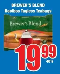 Boxer Superstores BREWER'S BLEND Rooibos Tagless Teabags offer