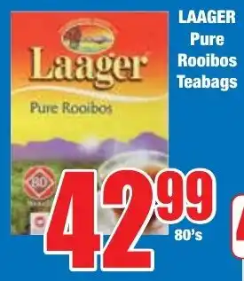 Boxer Superstores LAAGER Pure Rooibos Teabags offer