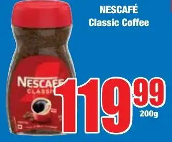 Boxer Superstores NESCAFÉ Classic Coffee offer