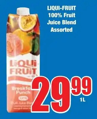 Boxer Superstores LIQUI-FRUIT 100% Fruit Juice Blend Assorted offer