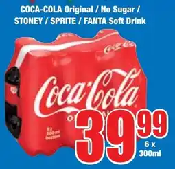 Boxer Superstores COCA-COLA Original/ No Sugar/ STONEY/ SPRITE/ FANTA Soft Drink offer