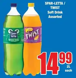Boxer Superstores SPAR-LETTA/ TWIST Soft Drink Assorted offer