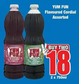 Boxer Superstores YUM FUN Flavoured Cordial Assorted offer