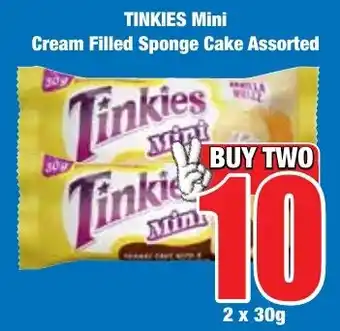 Boxer Superstores TINKIES Mini Cream Filled Sponge Cake Assorted offer