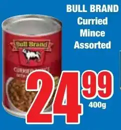 Boxer Superstores BULL BRAND Curried Mince Assorted offer