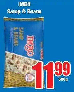 Boxer Superstores IMBO Samp & Beans offer