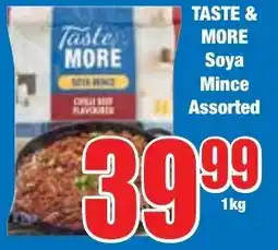 Boxer Superstores TASTE & MORE Soya Mince Assorted offer