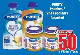 Boxer Superstores PURITY Pouches/ 2nd Food Jars Assorted offer