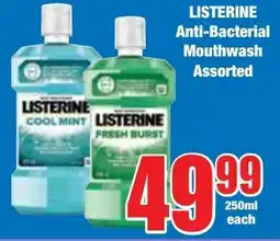 Boxer Superstores LISTERINE Anti-Bacterial Mouthwash Assorted offer