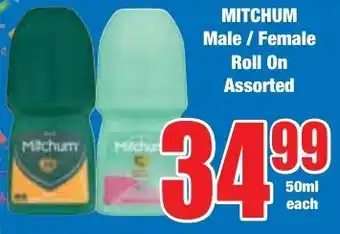 Boxer Superstores MITCHUM Male/ Female Roll On Assorted offer