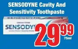 Boxer Superstores SENSODYNE Cavity And Sensitivity Toothpaste offer