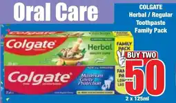 Boxer Superstores COLGATE Herbal/ Regular Toothpaste Family Pack offer