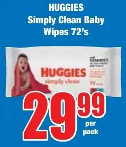 Boxer Superstores HUGGIES Simply Clean Baby Wipes offer