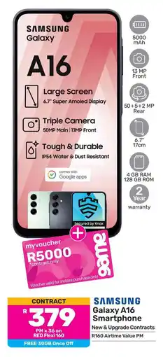 Game SAMSUNG Galaxy A16 Smartphone offer