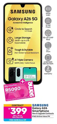 Game SAMSUNG Galaxy A26 Smartphone offer