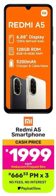 Game Redmi A5 Smartphone offer