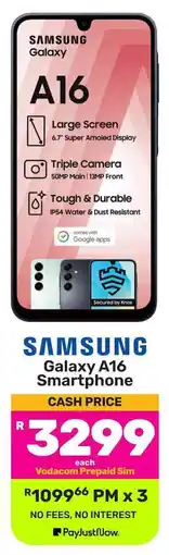 Game SAMSUNG Galaxy A16 Smartphone offer